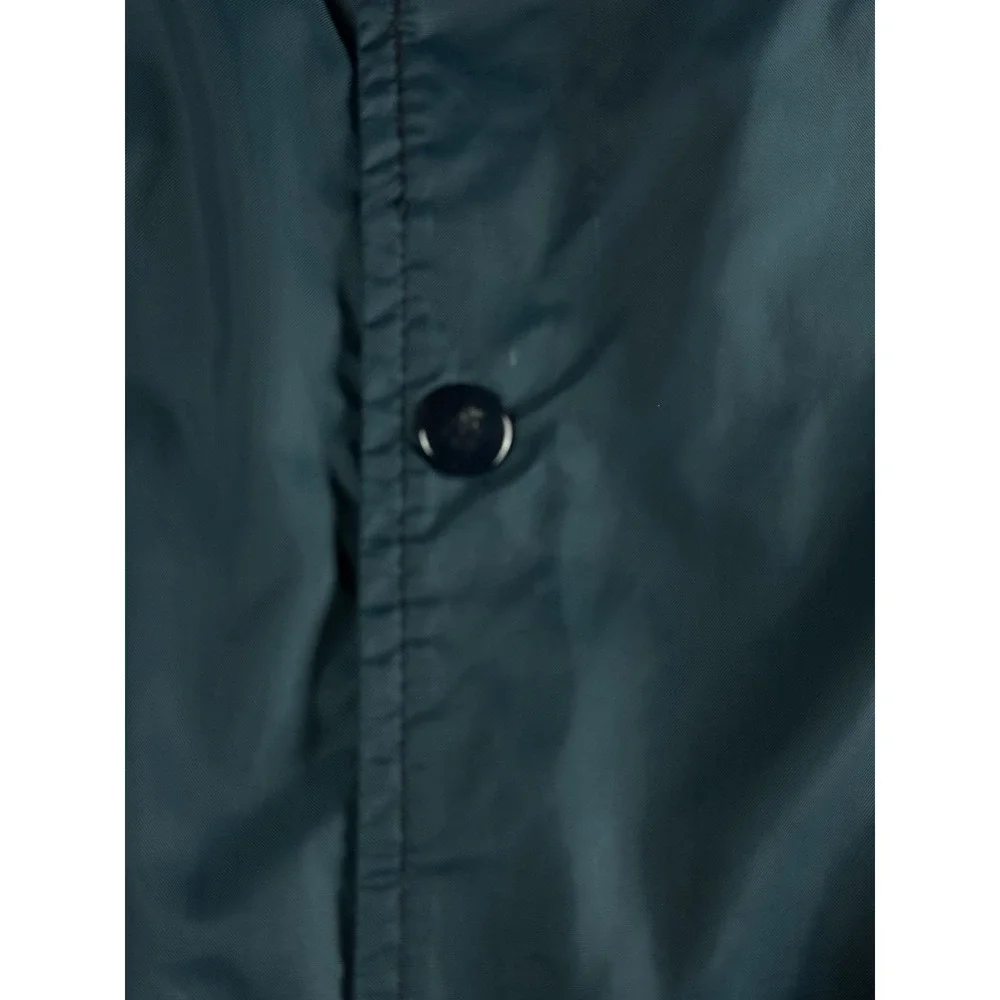 SPORTSMASTER Vintage USNA Windbreaker Mens M Teal Coach Jacket Made USA 30in